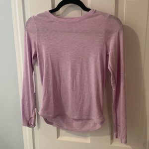 Athleta light purple long sleeve shirt for kids